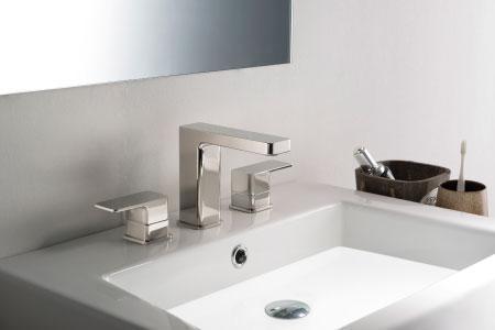 polished nickel faucet