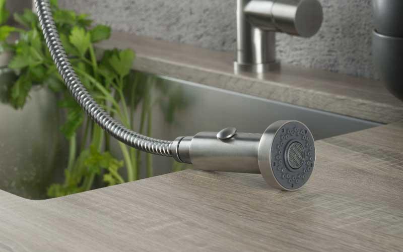 kitchen faucet dual sprayer
