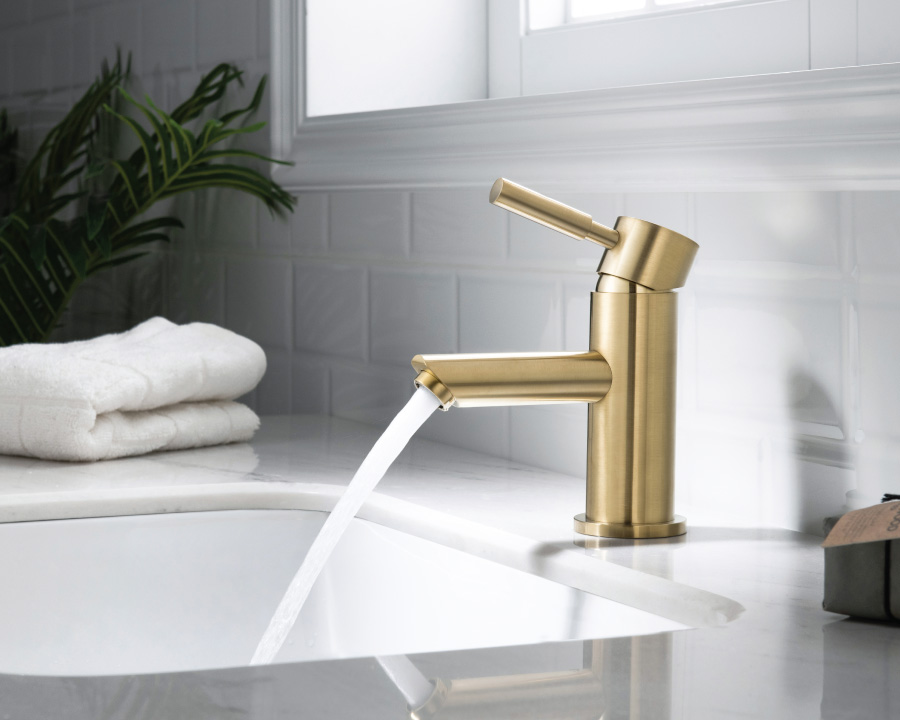 Gold Single Hole Faucet
