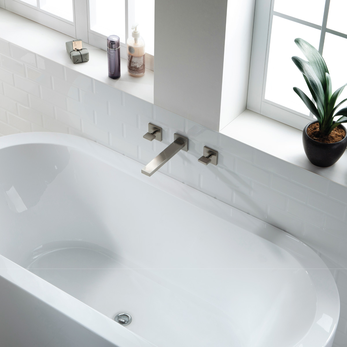square tub faucet