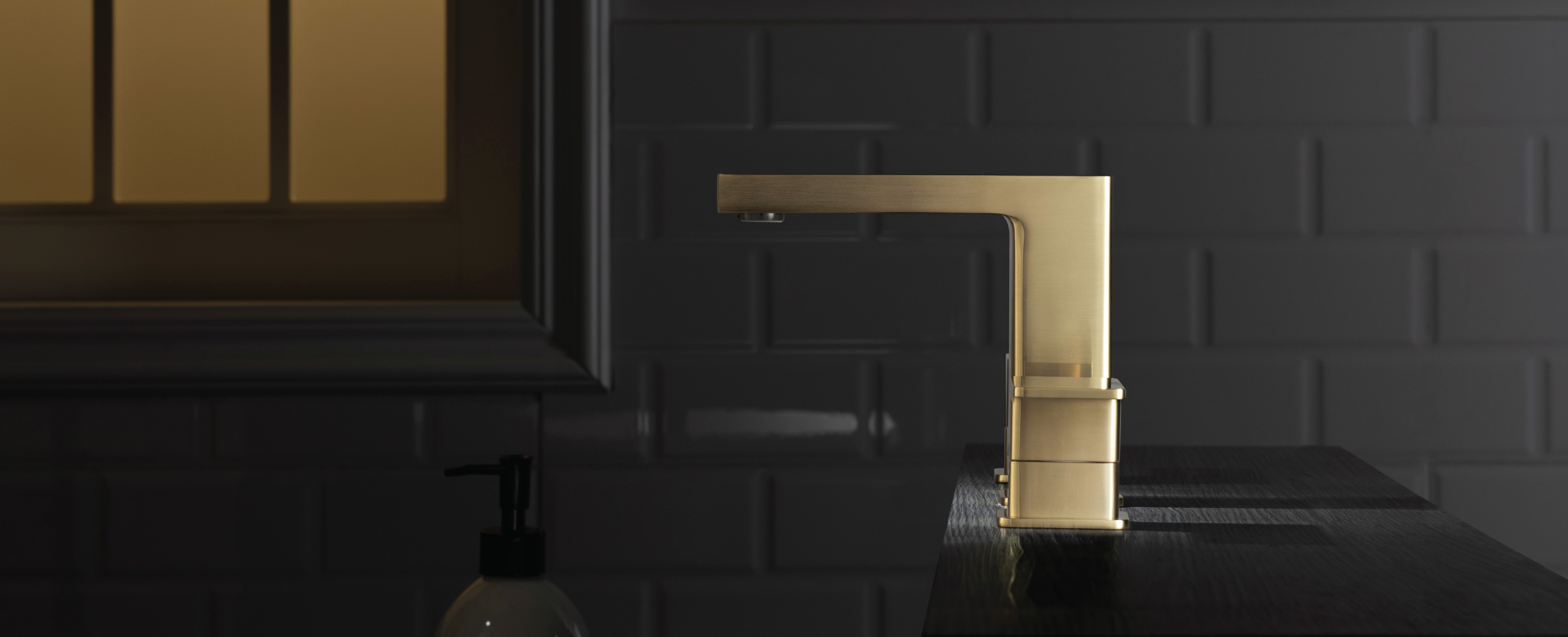 Satin Brass Modern Faucet