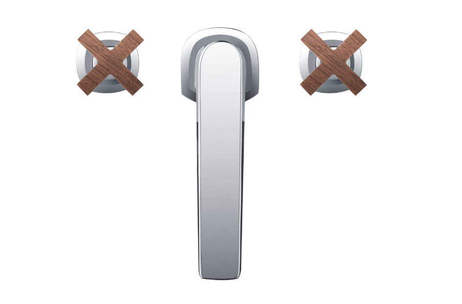 wood faucet handles