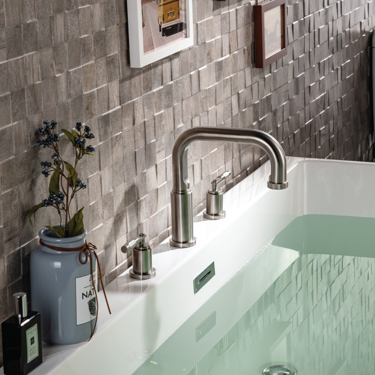 high flow deck tub faucet