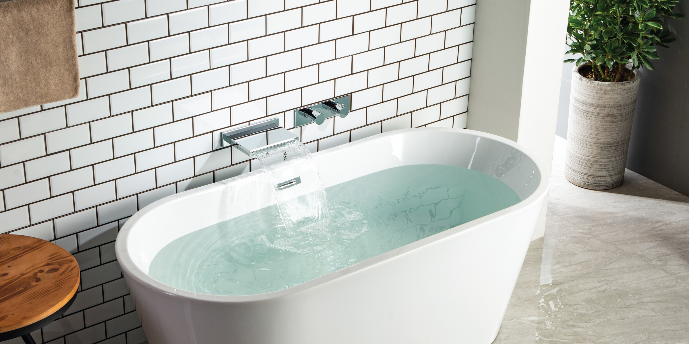 waterfall tub faucet