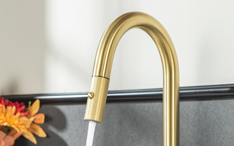 stainless steel spring kitchen faucet