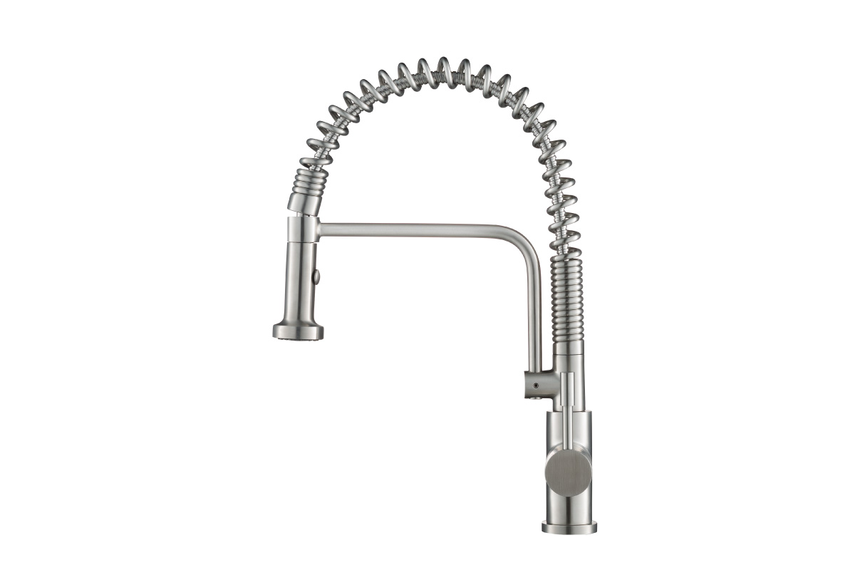 stainless steel spring kitchen faucet