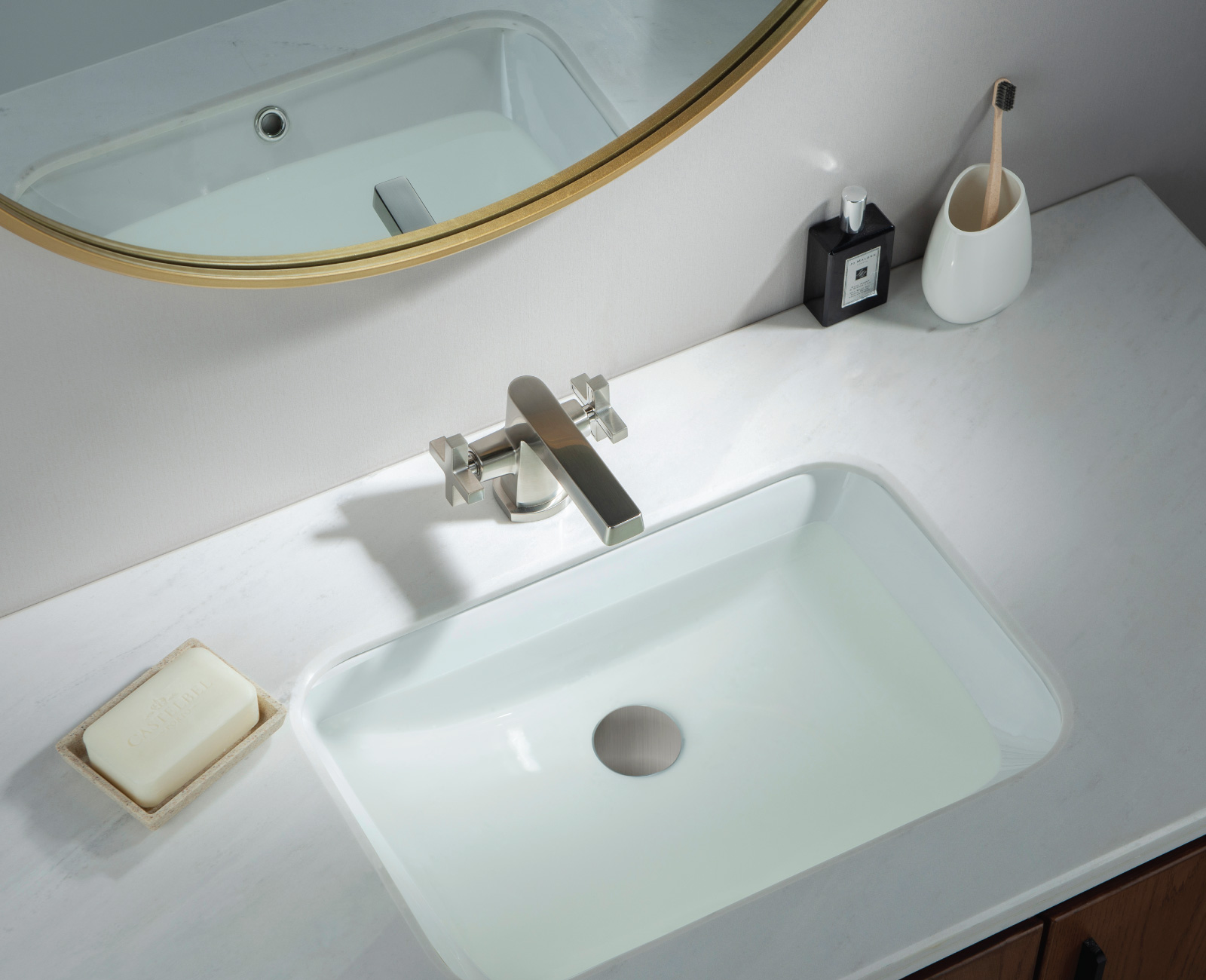 transitional sink faucet