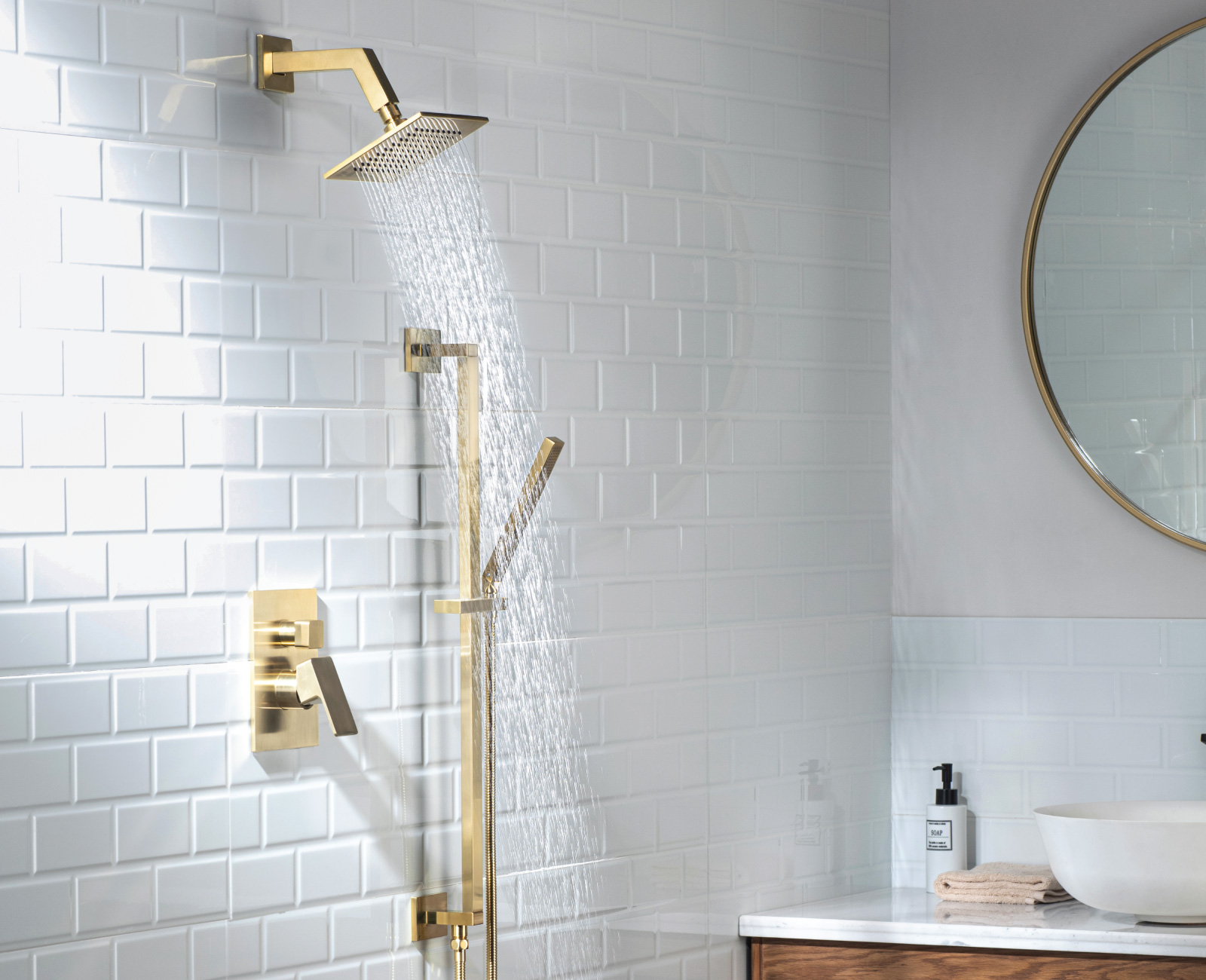 Gold Shower Faucet