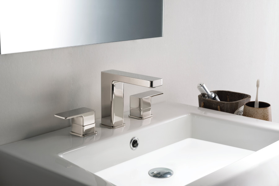 polished nickel faucet