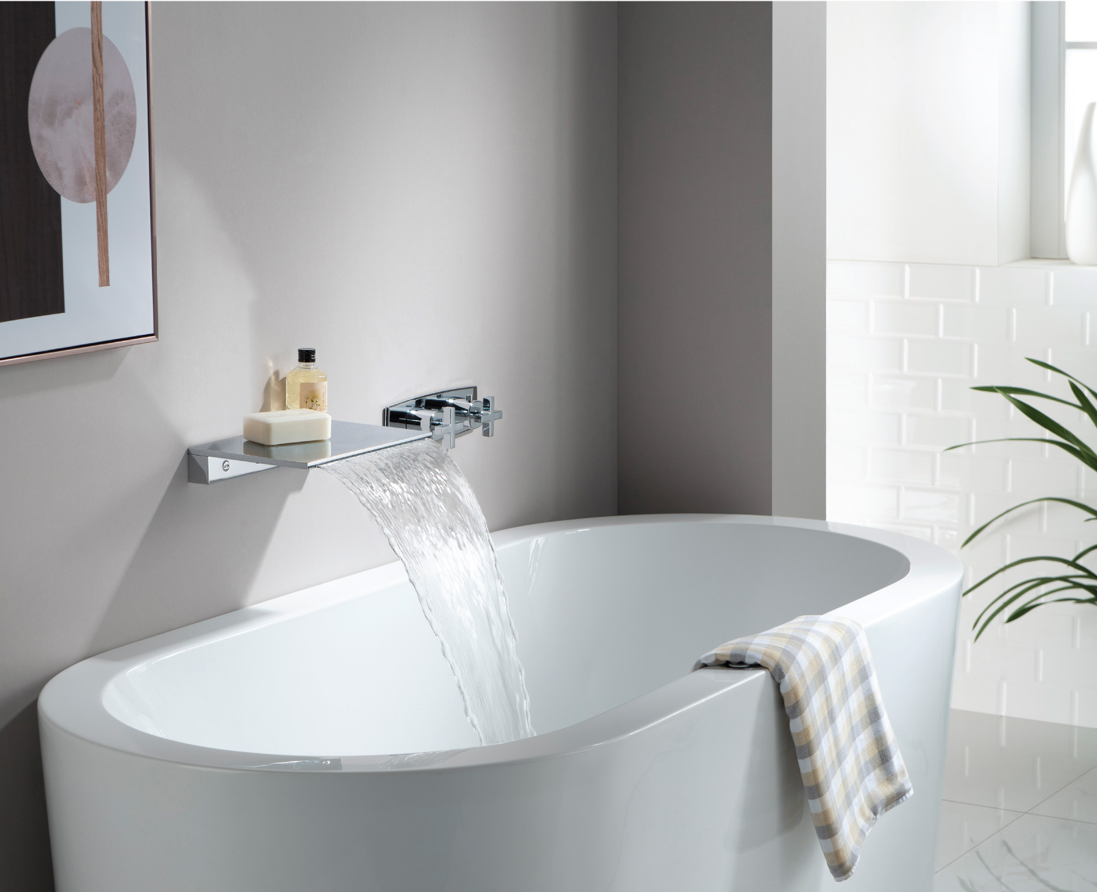 high flow tub faucet