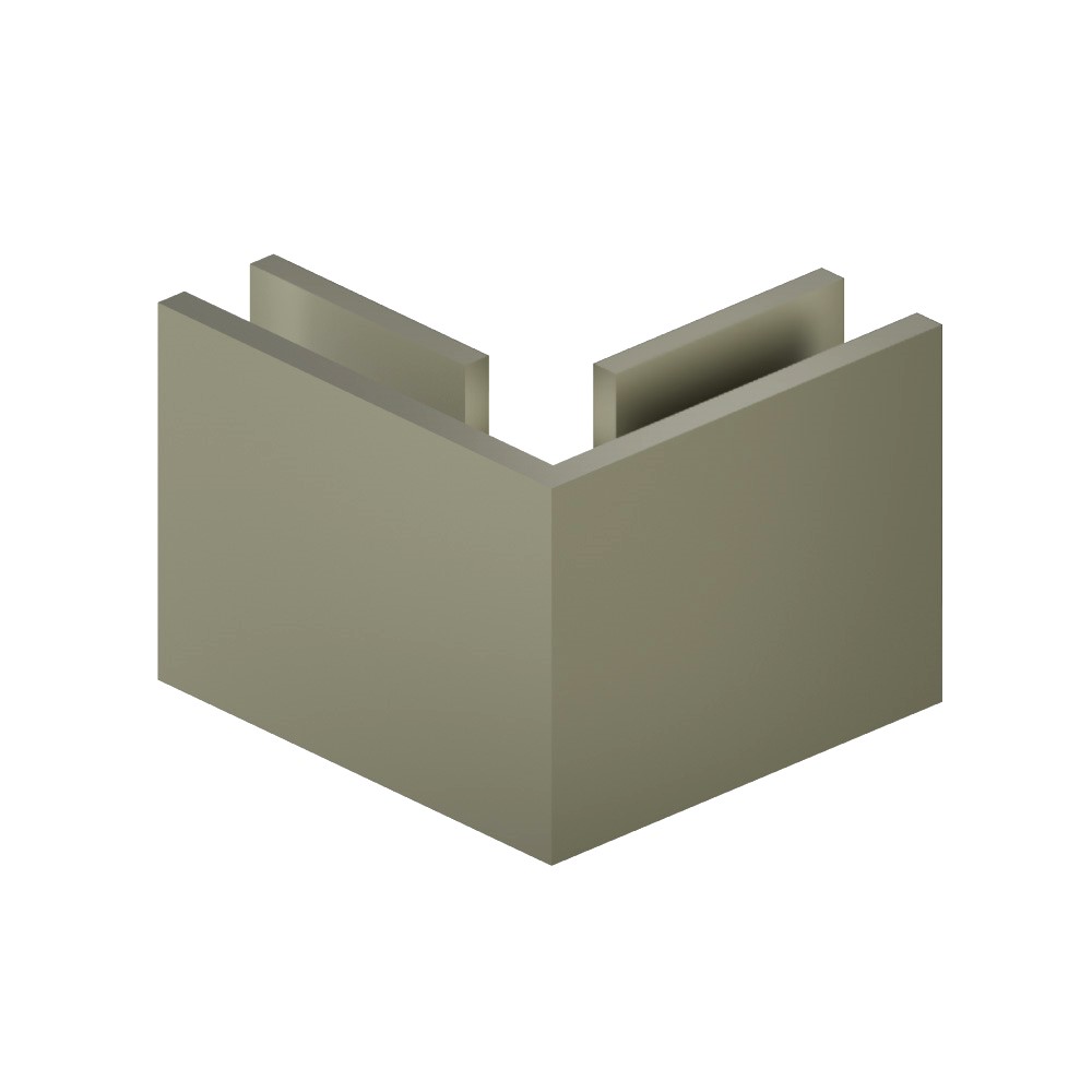 90 Degrees Glass to Glass Fixed Clamp | Army Green