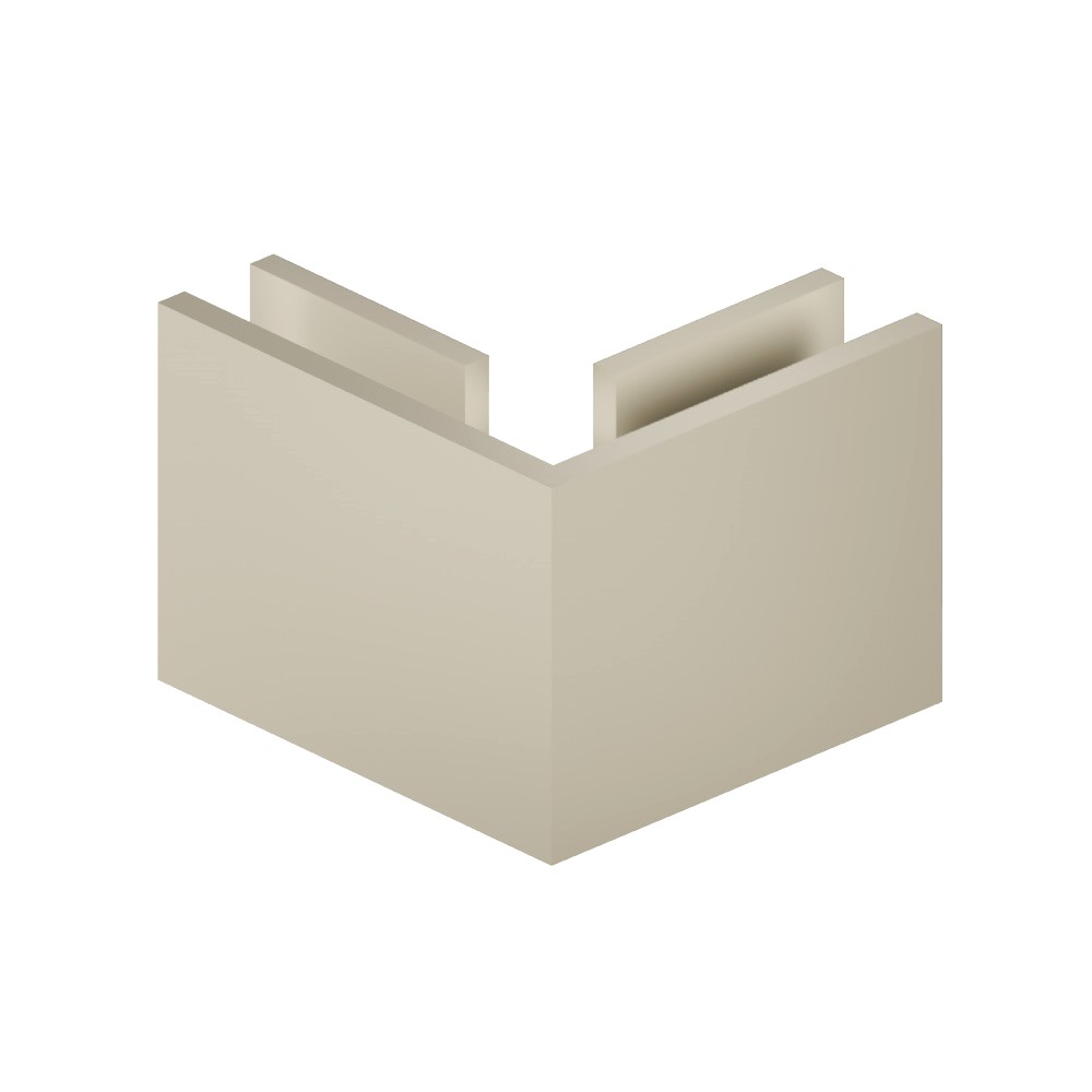 90 Degrees Glass to Glass Fixed Clamp | Light Tan
