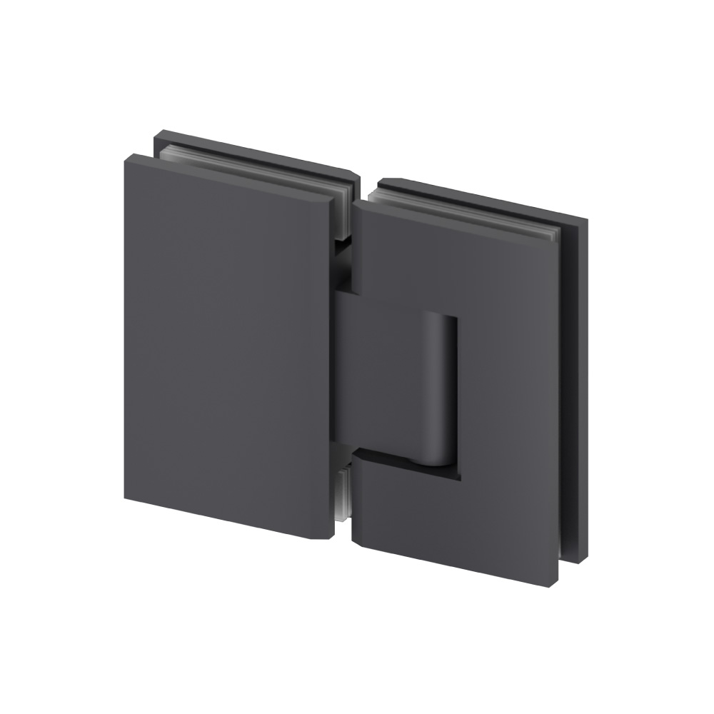 180 Degrees Glass To Glass Shower Door Hinge | Dark Grey