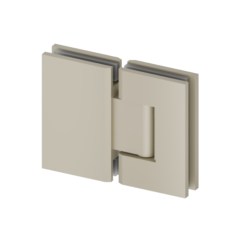 180 Degrees Glass To Glass Shower Door Hinge | Light Tan