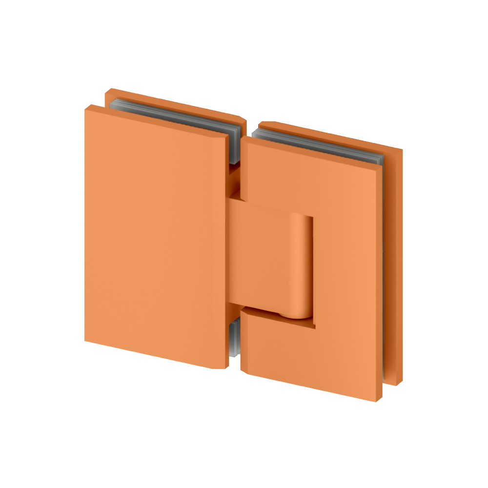 180 Degrees Glass To Glass Shower Door Hinge | Terracotta Orange