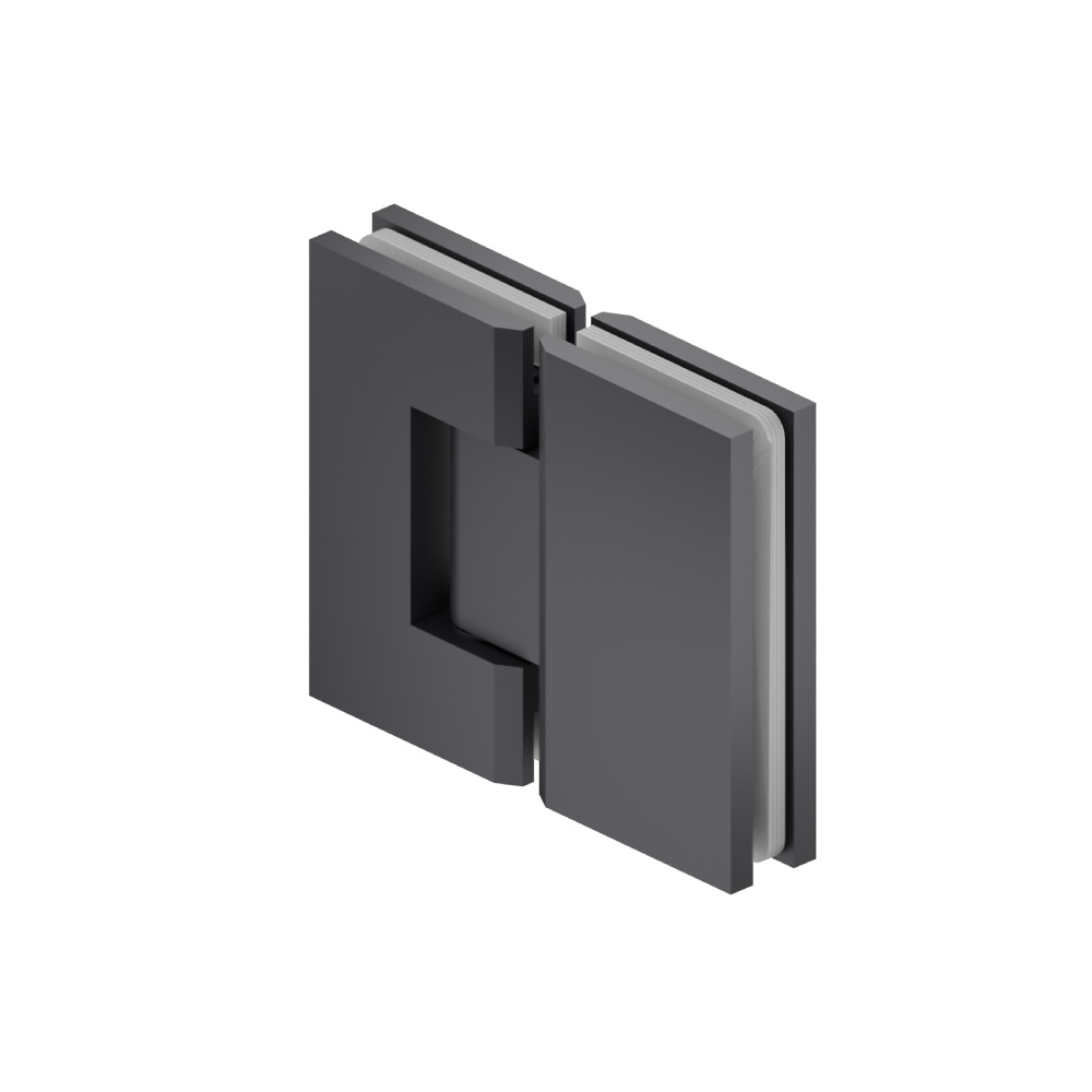 180 Degrees Glass To Glass Heavy Duty Shower Door Hinge | Dark Grey
