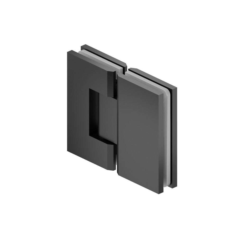 180 Degrees Glass To Glass Heavy Duty Shower Door Hinge | Gloss Black