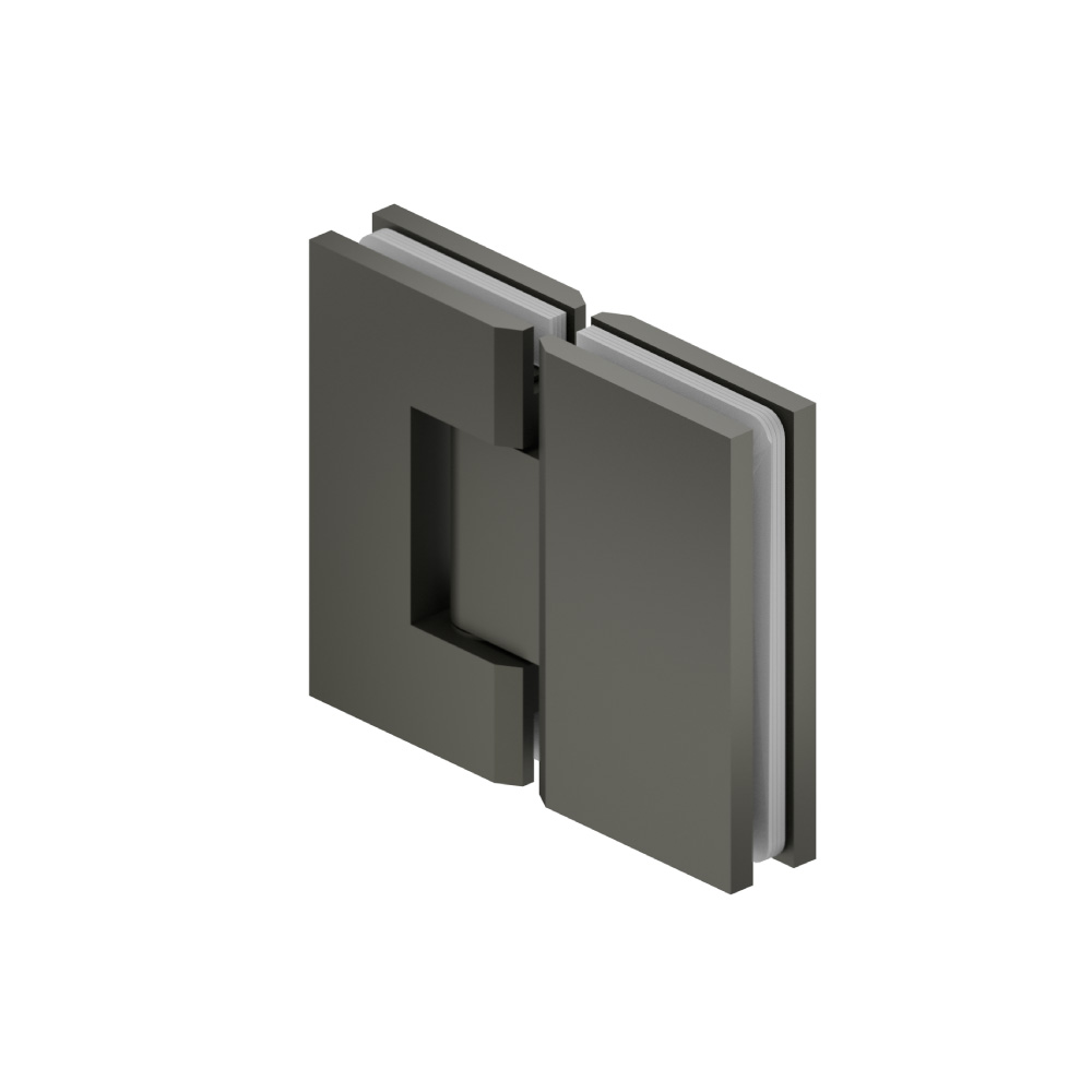 180 Degrees Glass To Glass Heavy Duty Shower Door Hinge | Gun Metal Grey