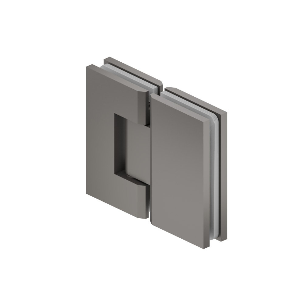 180 Degrees Glass To Glass Heavy Duty Shower Door Hinge | Steel Grey