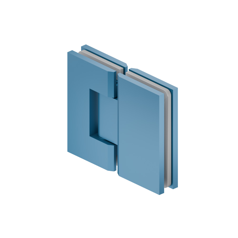 180 Degrees Glass To Glass Heavy Duty Shower Door Hinge | Sky Blue