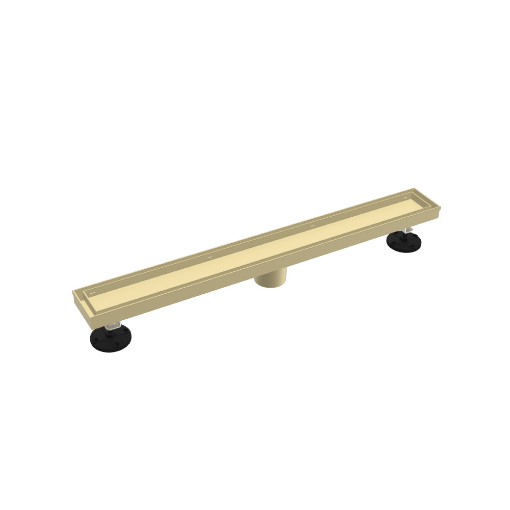 24" Tile Insert Linear Drain with 2" Outlet | Light Tan