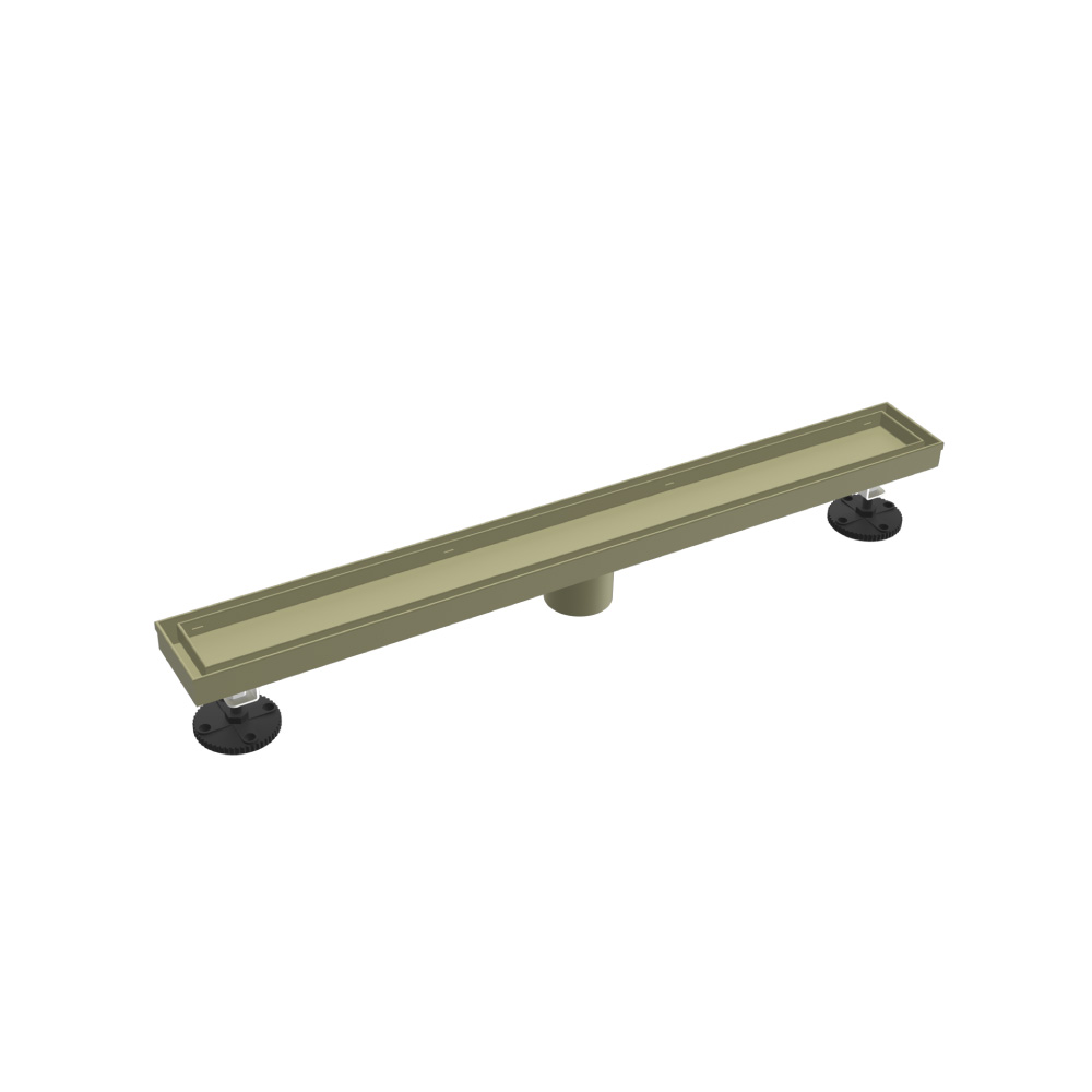 24" Tile Insert Linear Drain with 2" Outlet | Light Verde