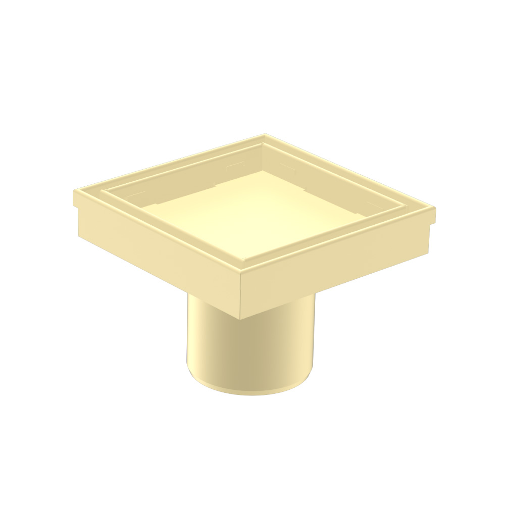 4" Tile Insert Floor Drain with 2" Outlet | Light Tan