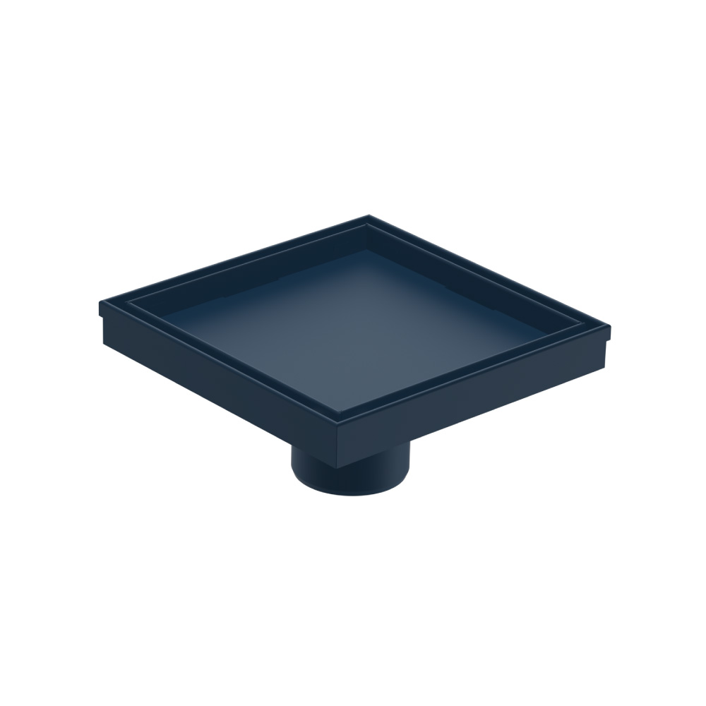 6" Tile Insert Floor Drain with 2" Outlet | Blue Platinum