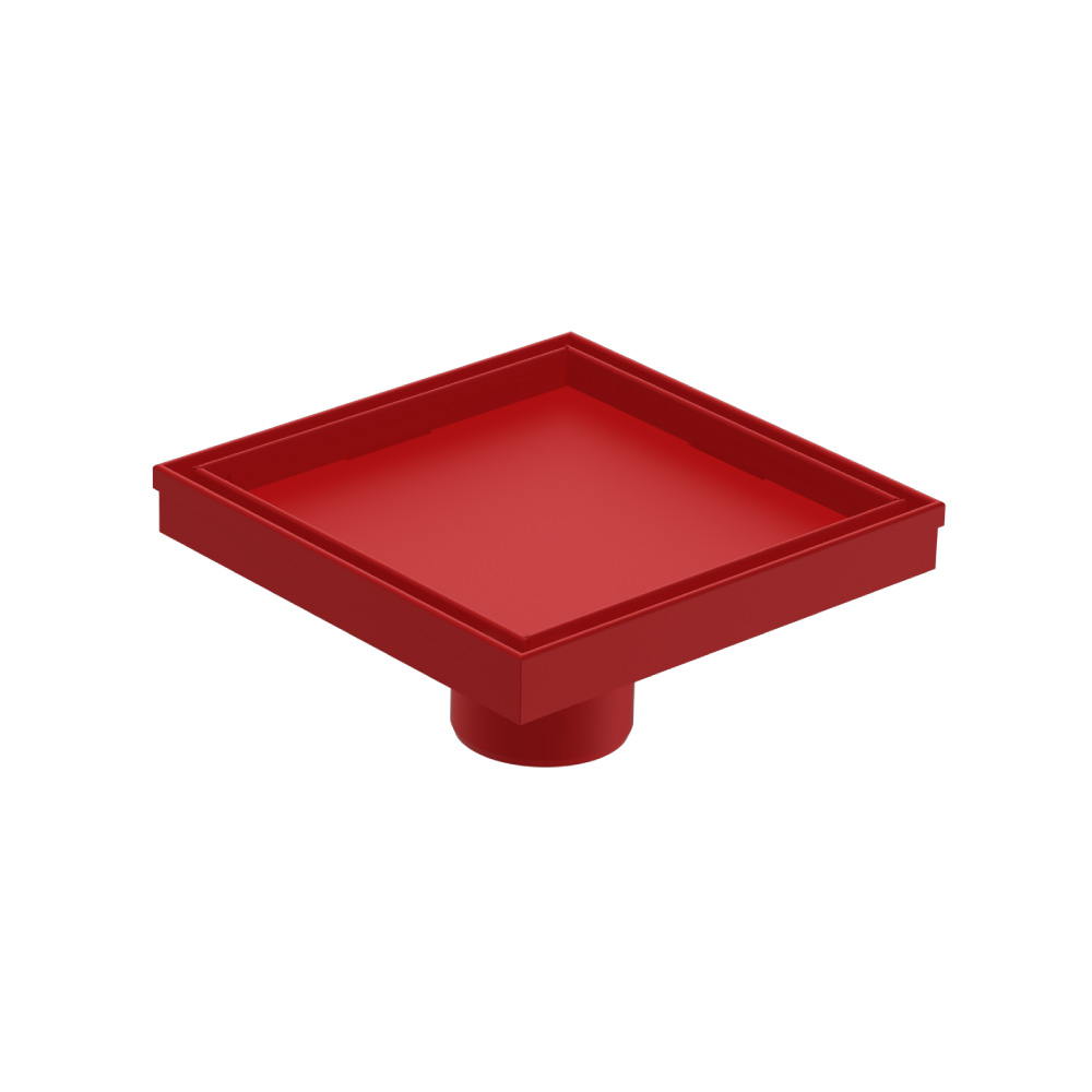 6" Tile Insert Floor Drain with 2" Outlet | Crimson