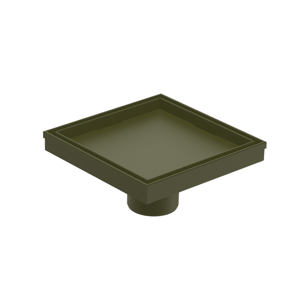 6" Tile Insert Floor Drain with 2" Outlet | Dark Green