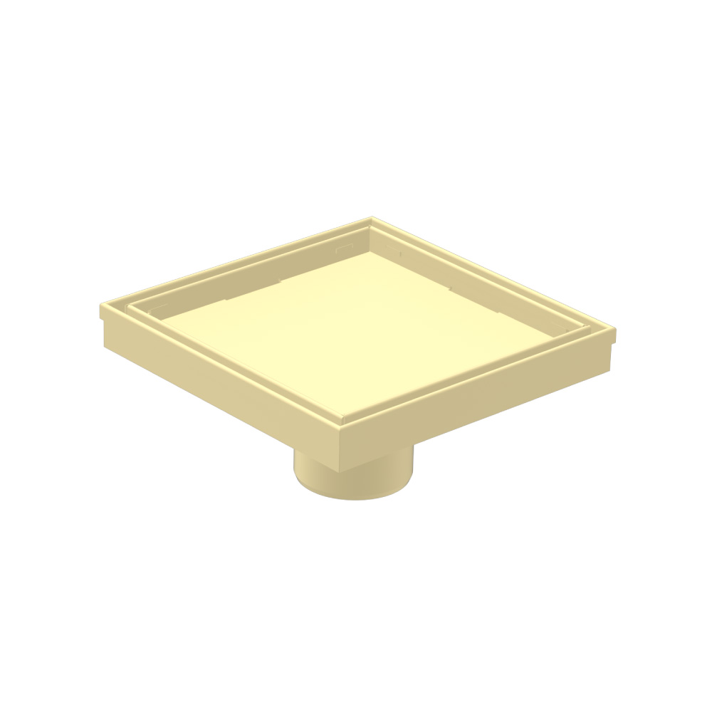 6" Tile Insert Floor Drain with 2" Outlet | Light Tan