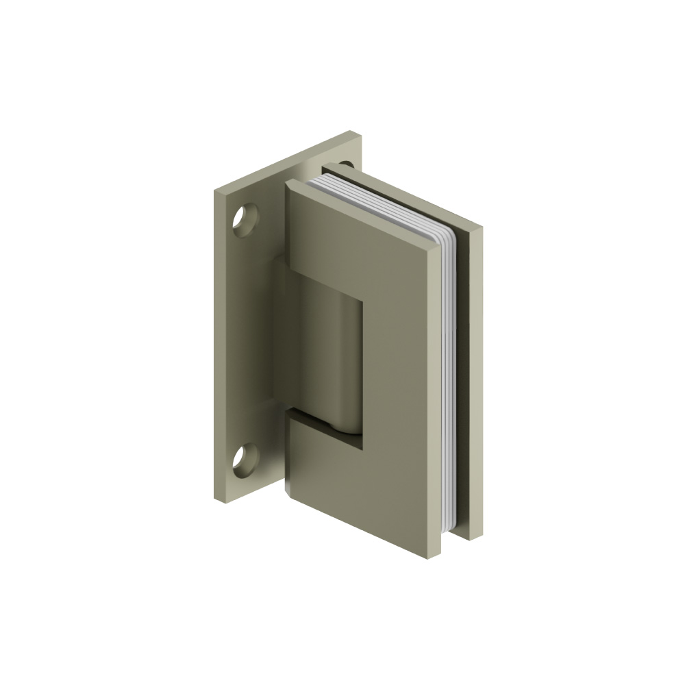 Wall To Glass Self Centering Shower Door Hinge | Army Green