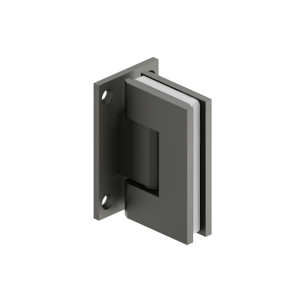 Wall To Glass Self Centering Shower Door Hinge | Dark Green