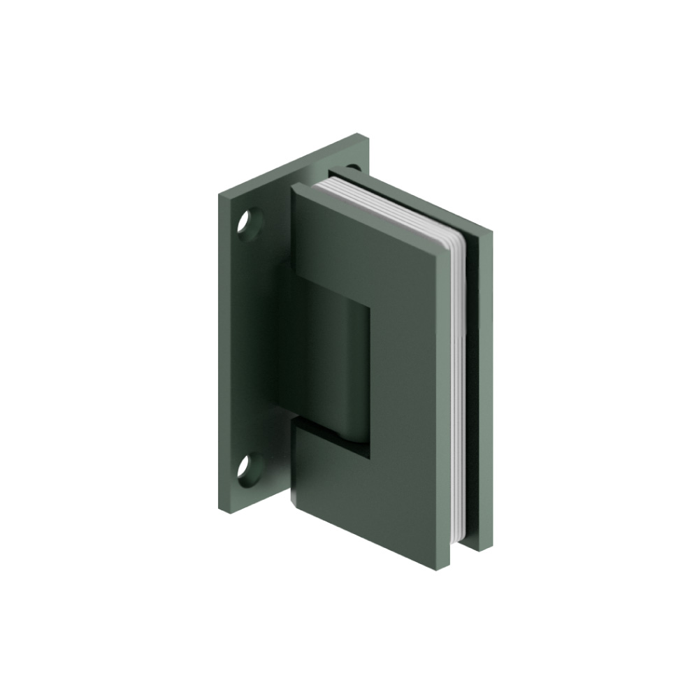 Wall To Glass Self Centering Shower Door Hinge | Leaf Green