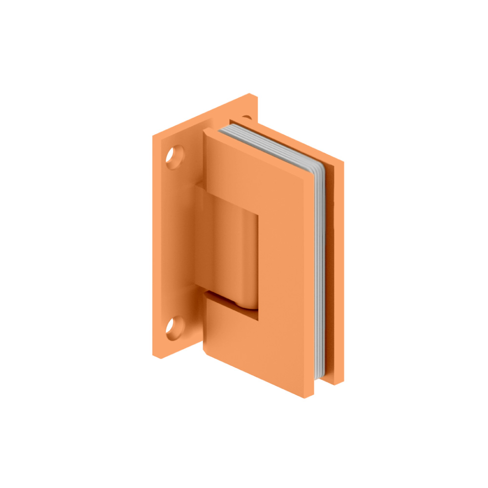 Wall To Glass Self Centering Shower Door Hinge | Terracotta Orange