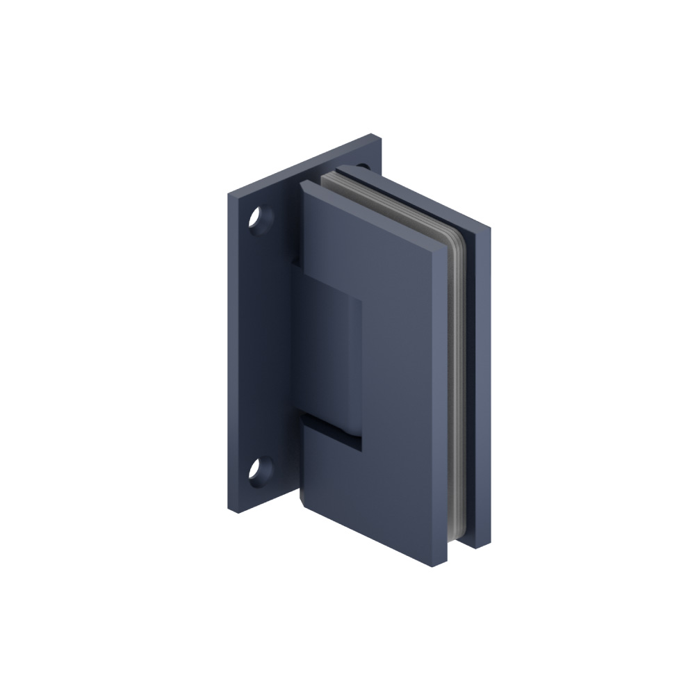 Wall To Glass Heavy Duty Self Centering Shower Door Hinge | Navy Blue