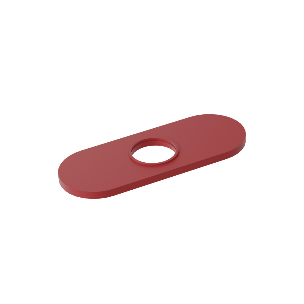Base Plate - 4" Centerset to Single-Hole Faucet Conversion | Deep Red