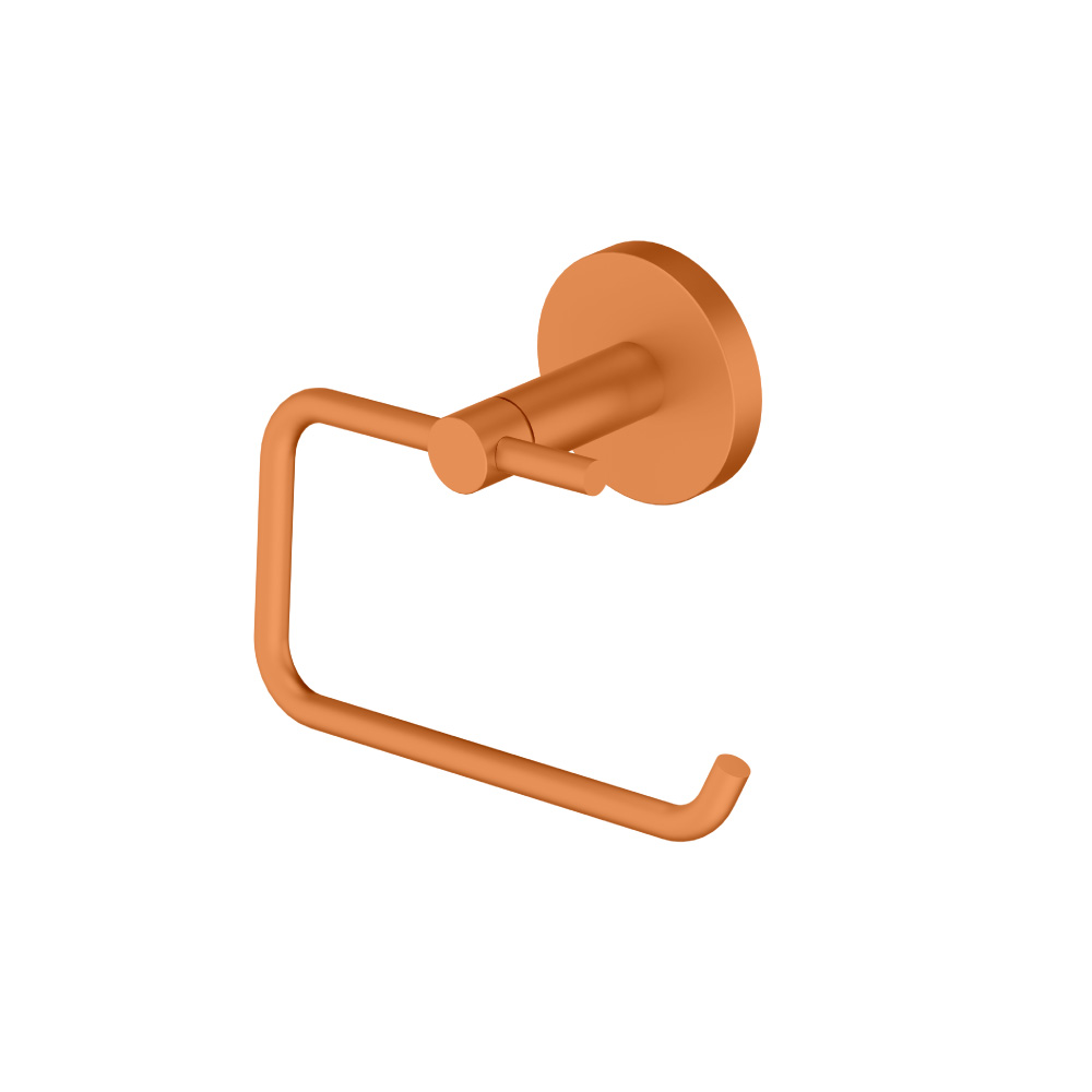 Brass Toilet Paper Holder | Terracotta Orange