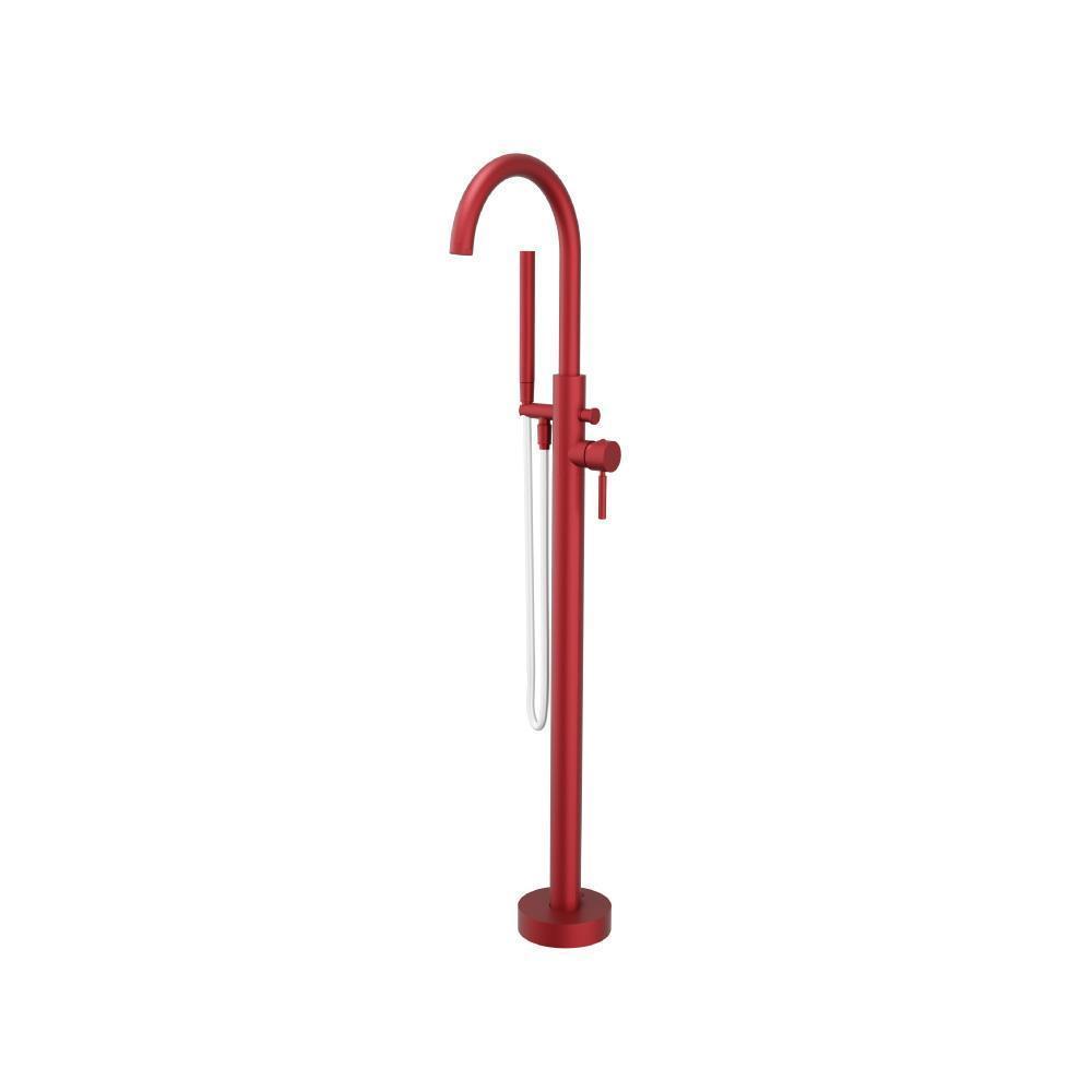 Freestanding Floor Mount Bathtub / Tub Filler With Hand Shower | Crimson