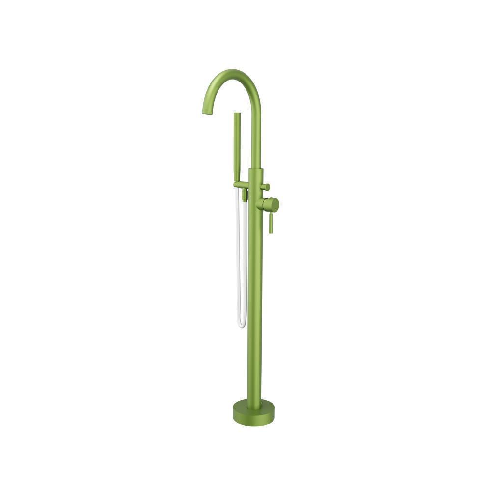 Freestanding Floor Mount Bathtub / Tub Filler With Hand Shower | Isenberg Green