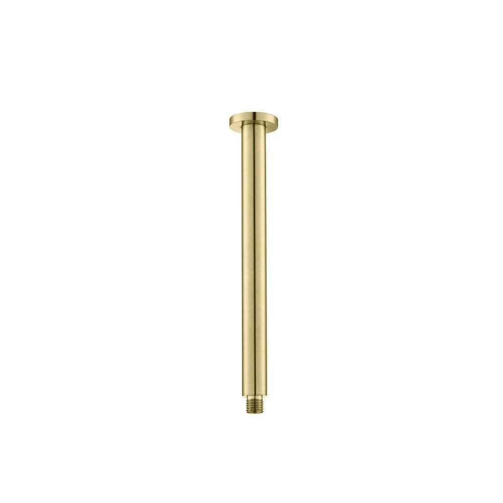 Ceiling Mount Showr Arm - 12" | Satin Brass PVD
