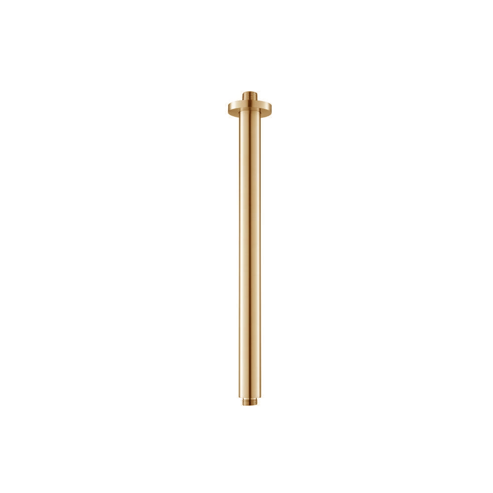 Ceiling Mount Round Shower Arm Extender - 16" | Brushed Bronze PVD