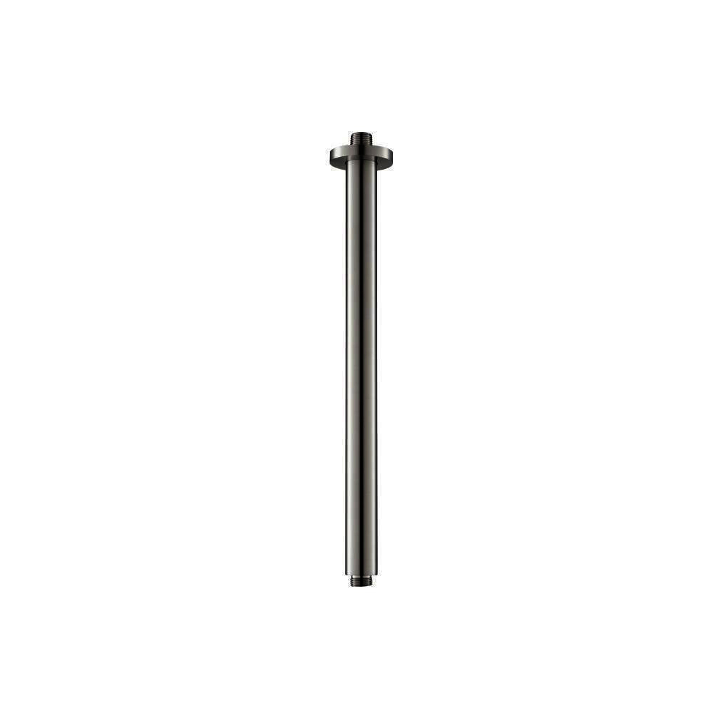Ceiling Mount Round Shower Arm Extender - 16" | Brushed Gun Metal PVD