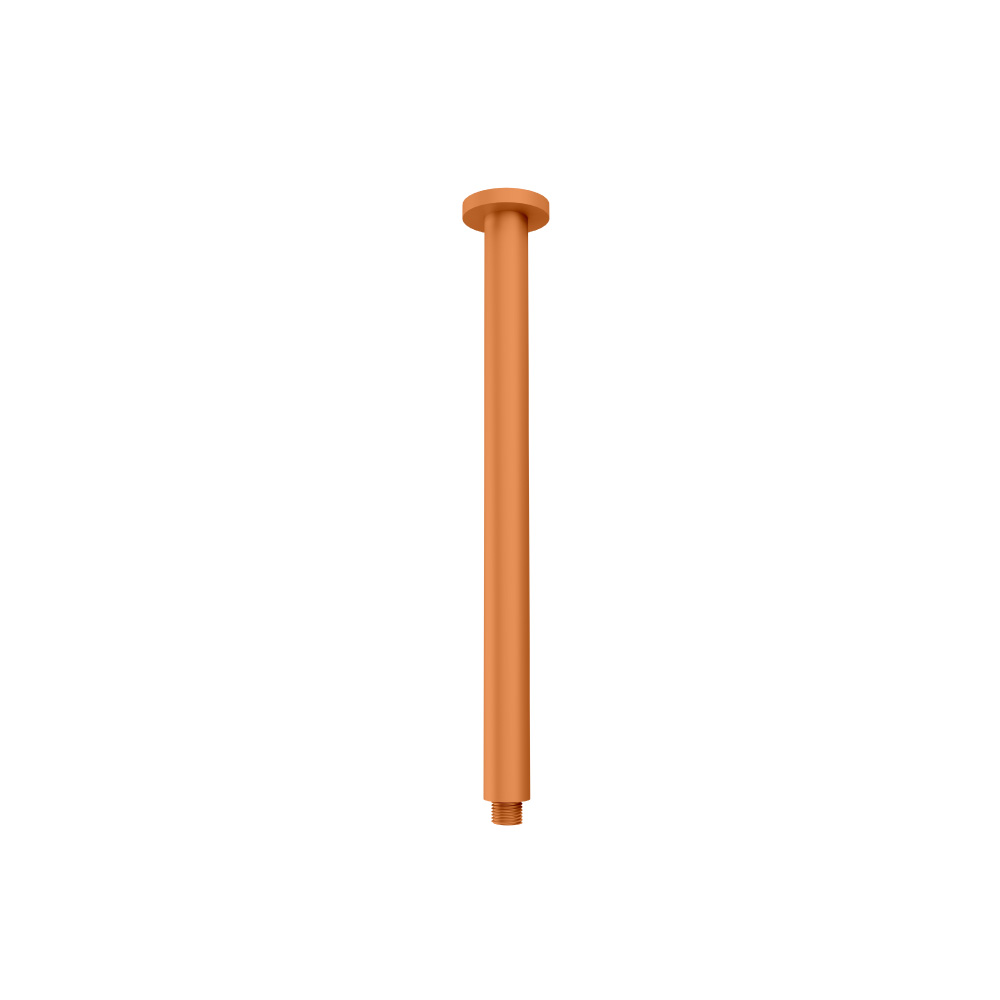 Ceiling Mount Round Shower Arm Extender - 16" | Terracotta Orange