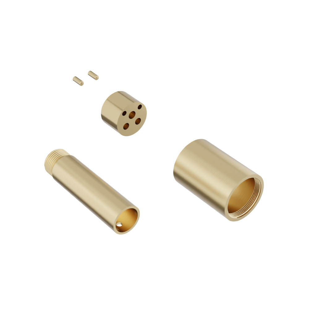0.9" Extension Kit - For Use with 100.1800, 145.1800 | Satin Brass PVD