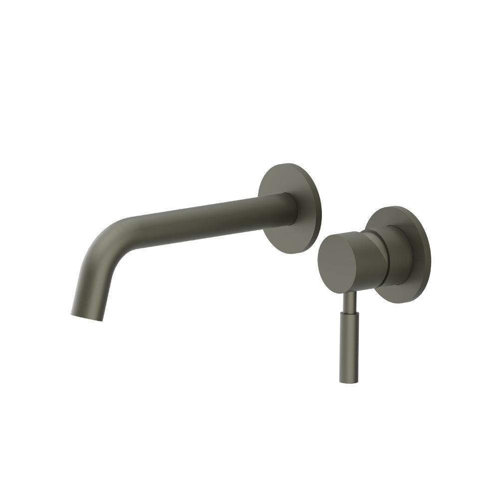 Single Handle Wall Mounted Bathroom Faucet | Gun Metal Grey