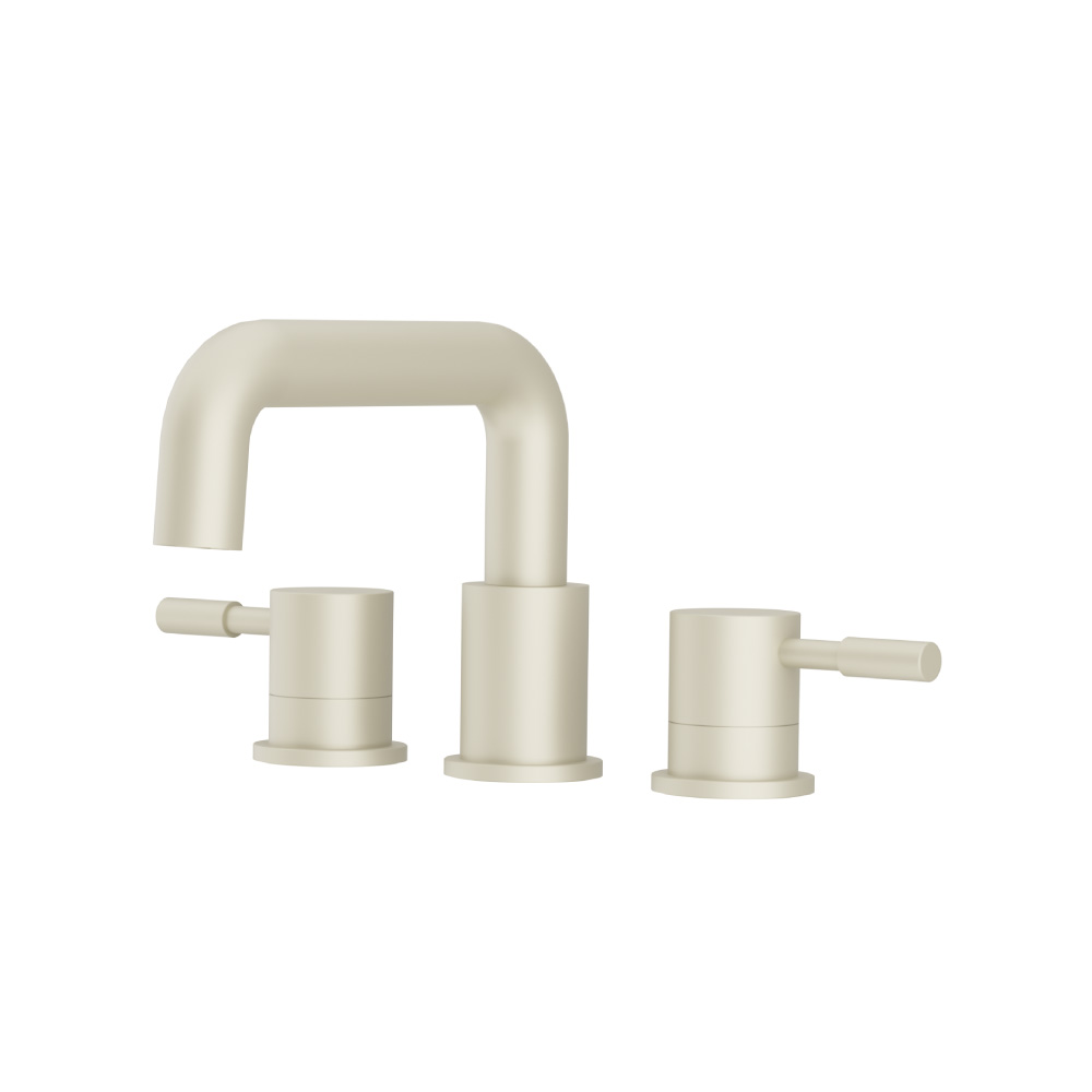 Three Hole 8" Widespread Two Handle Bathroom Faucet | Light Tan
