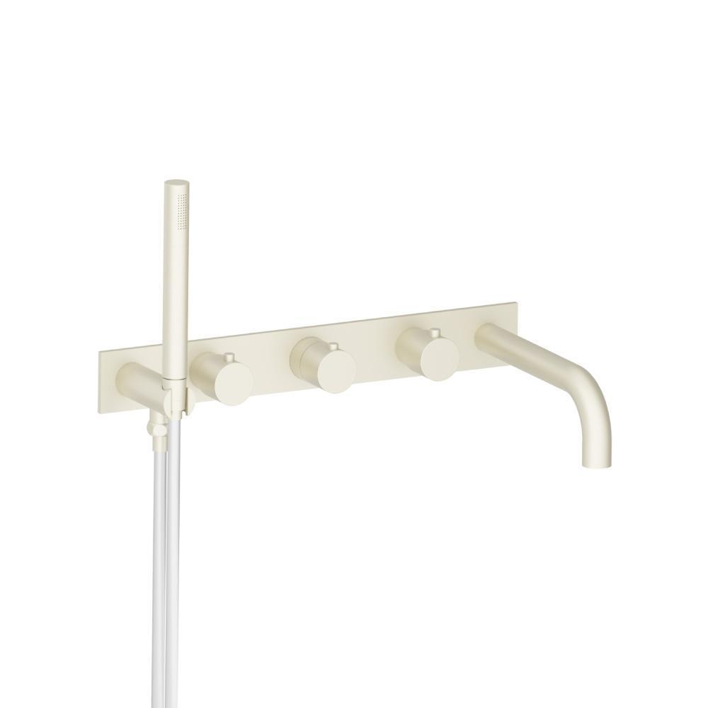 Wall Mount Tub Filler With Hand Shower | Light Tan