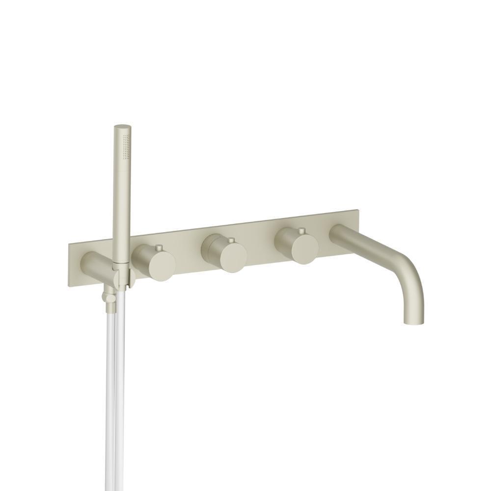 Wall Mount Tub Filler With Hand Shower | Light Verde