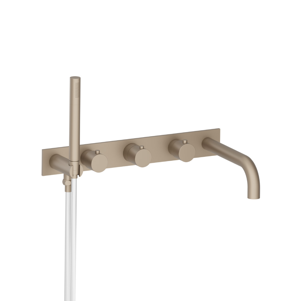 Trim For Wall Mount Tub Filler With Hand Shower | Dark Tan